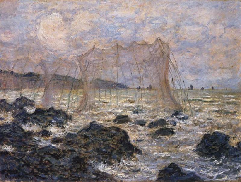 Claude Monet Fishing Nets at Pouruille Spain oil painting art